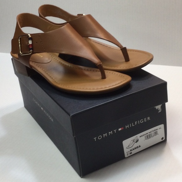 Tommy Hilfiger Shoes - Tommy Hilfiger Tan Kamea Sandal Worn Once Size 7M w/Box